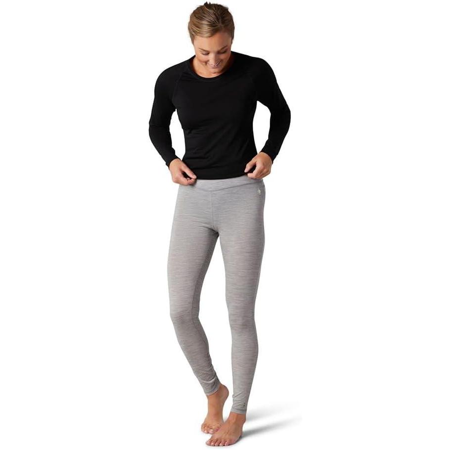 image:imageSmartWool Womens Classic AllSeason Merino Base Layer BottomsLight Gray Heather