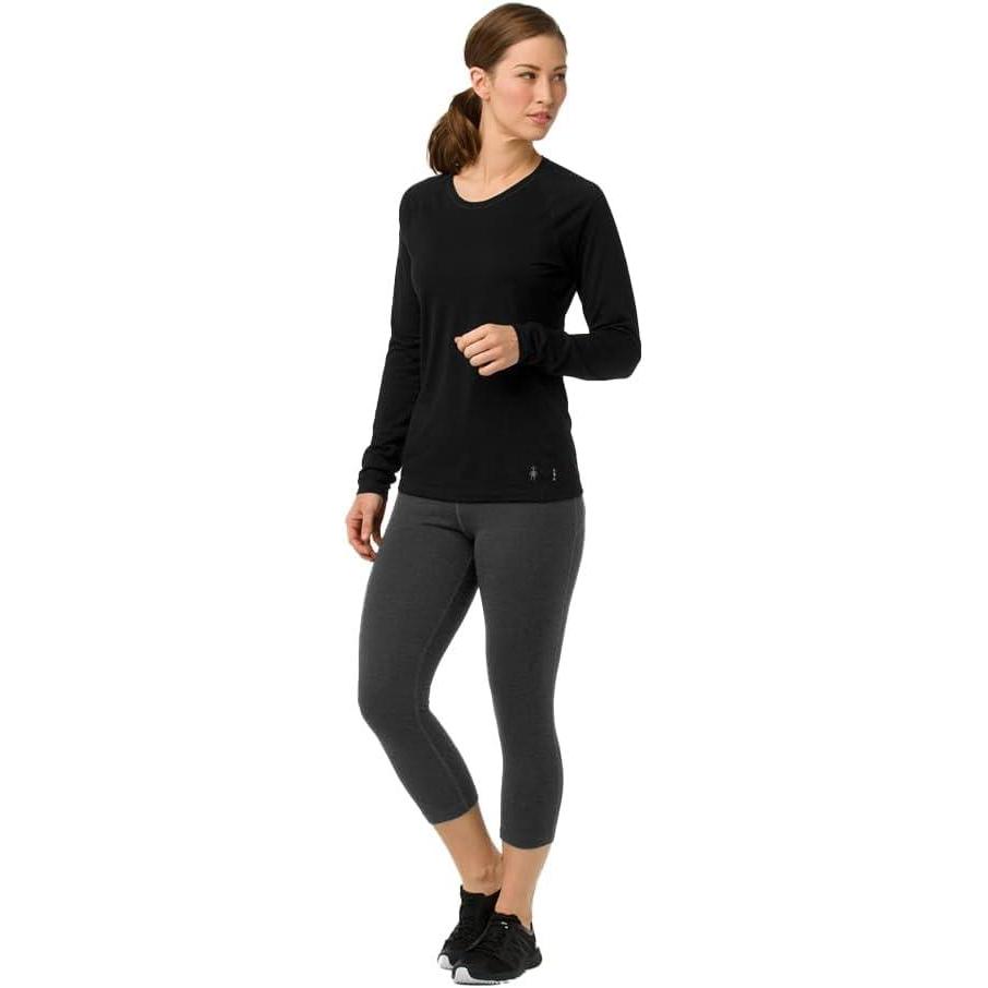 image:imageSmartWool Womens Classic AllSeason Merino Base Layer CrewBlack