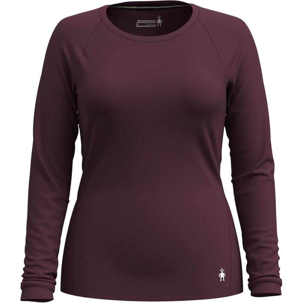 image:imageSmartWool Womens Classic AllSeason Merino Base Layer CrewEggplant
