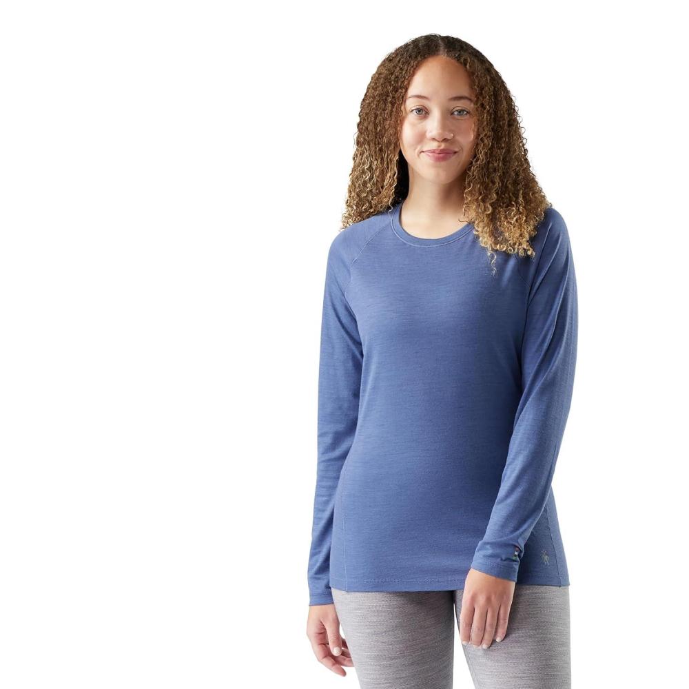 image:imageSmartWool Womens Classic AllSeason Merino Base Layer CrewNightfall Blue