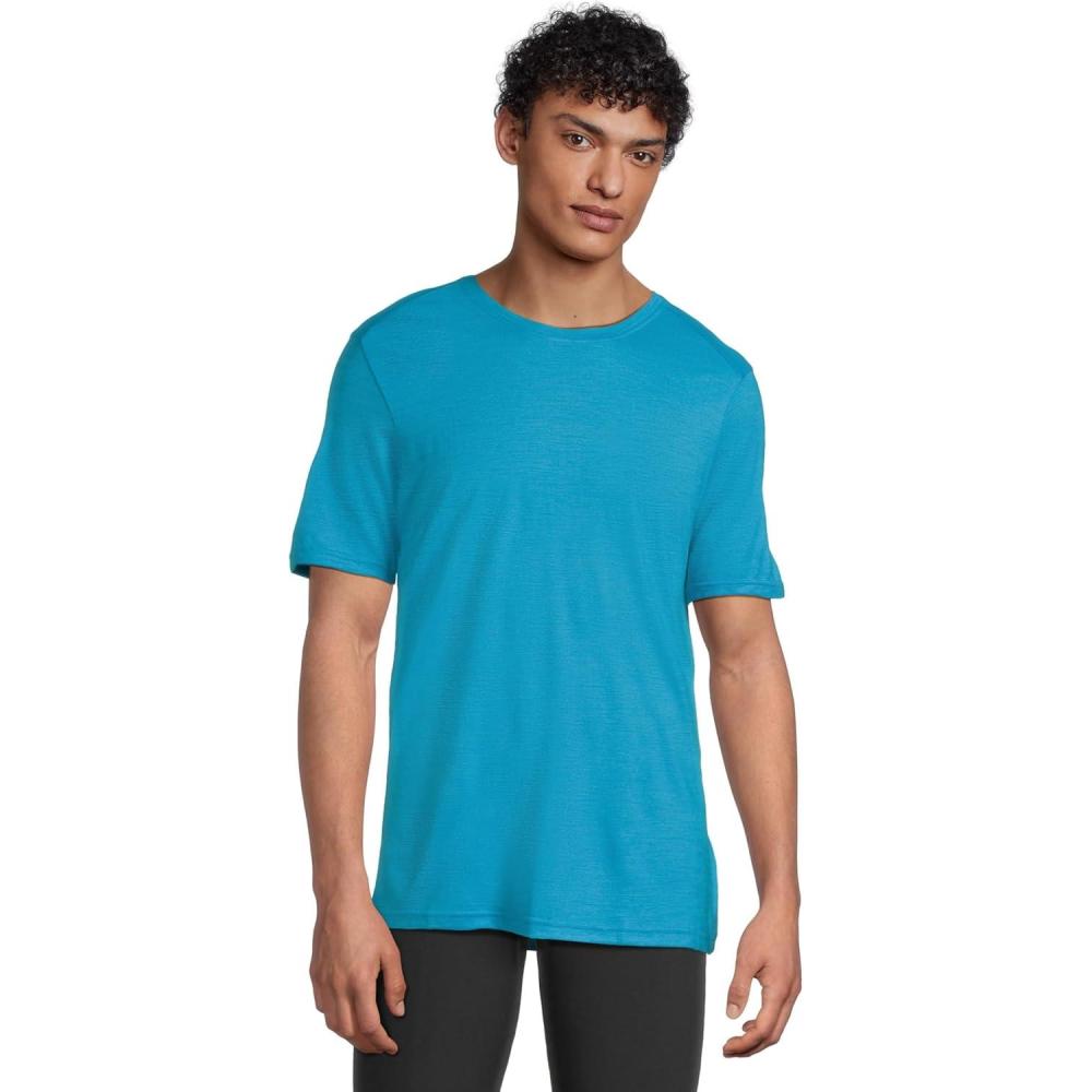 image:imageSmartwool Mens Active Short Sleeve TeeDeep Pool Blue