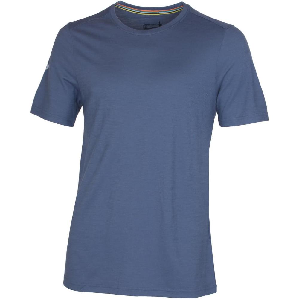 image:imageSmartwool Mens Active Short Sleeve TeeNightfall Blue