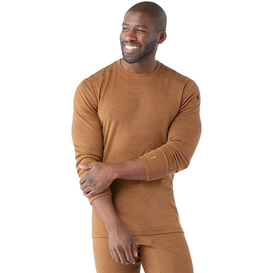 image:imageSmartwool Mens Classic Thermal Merino Wool Base Layer CrewFox Brown Heather