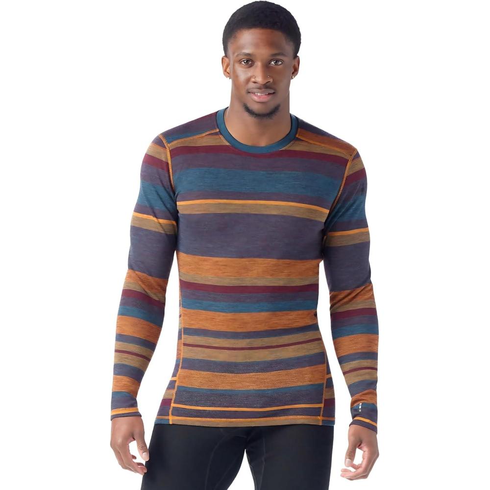 image:imageSmartwool Mens Classic Thermal Merino Wool Base Layer CrewMarmalade Heather