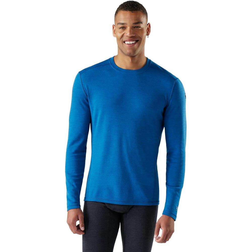 image:imageSmartwool Mens Classic Thermal Merino Wool Base Layer CrewNival Blue