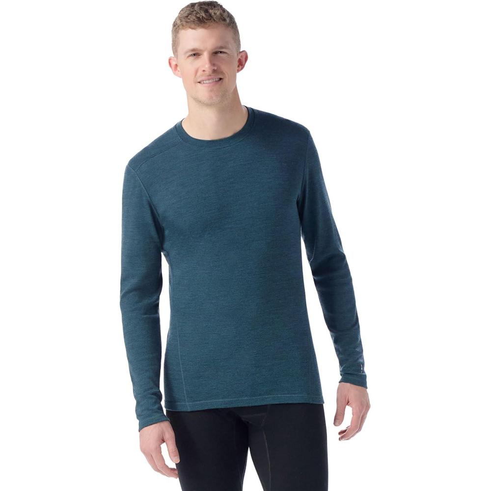 image:imageSmartwool Mens Classic Thermal Merino Wool Base Layer CrewTwilight Blue Heather