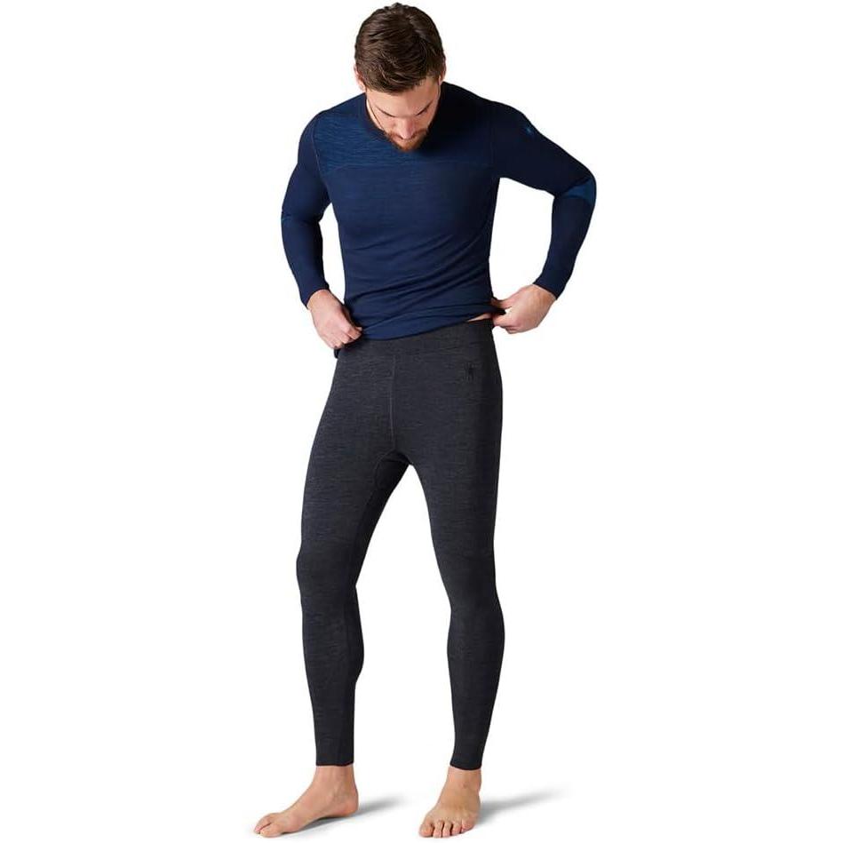 image:imageSmartwool Mens Intraknit Thermal Merino Base Layer BottomCharcoal Heatherblack