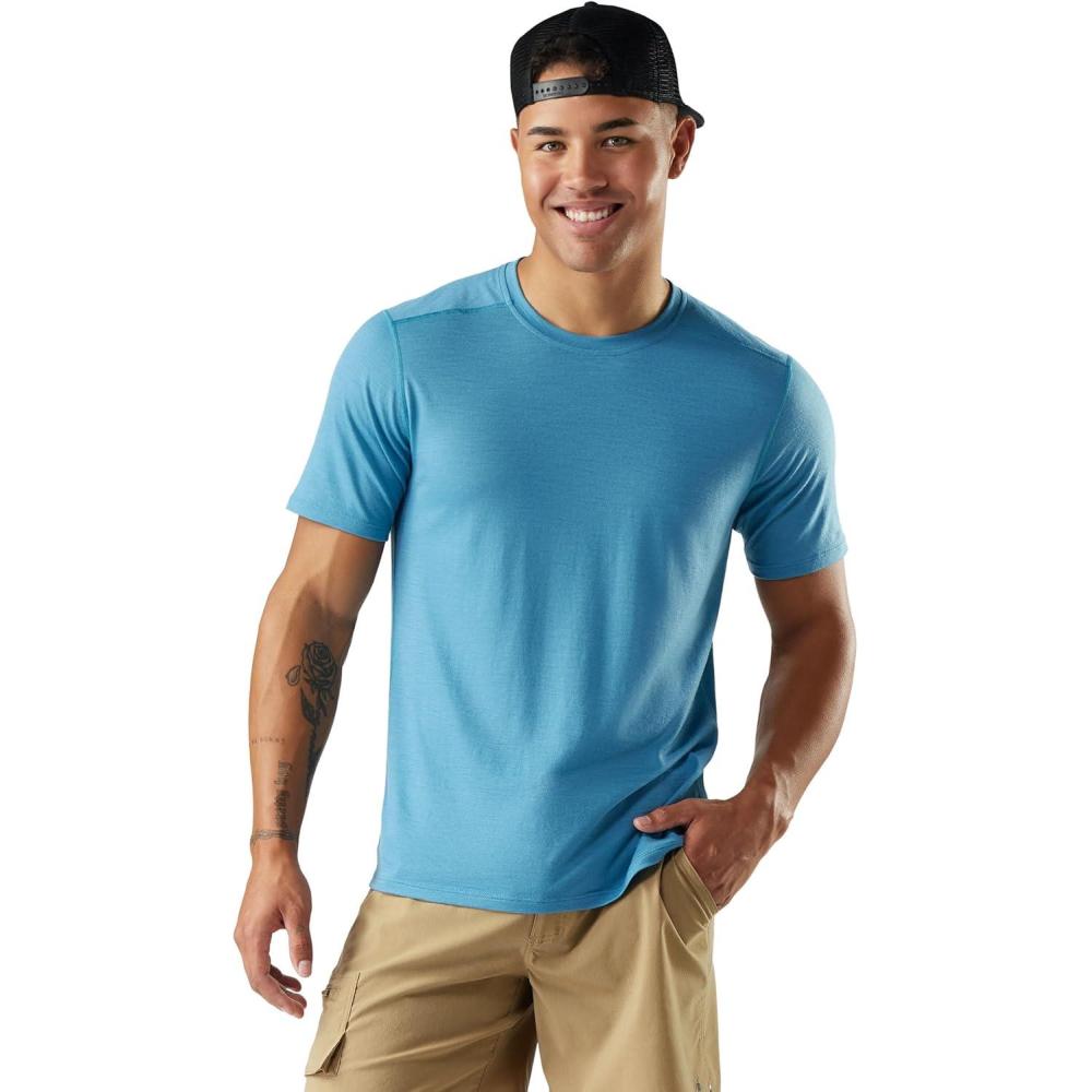 image:imageSmartwool Mens Merino Short Sleeve TeeMineral Blue