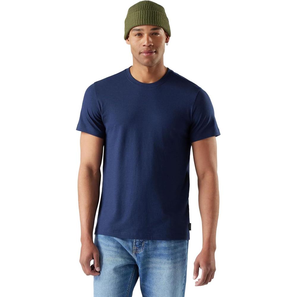 image:imageSmartwool Mens Perfect Crew Short Sleeve TeeDeep Navy