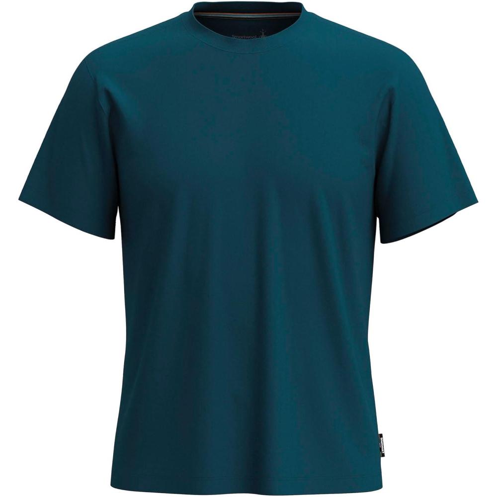 image:imageSmartwool Mens Perfect Crew Short Sleeve TeeTwilight Blue