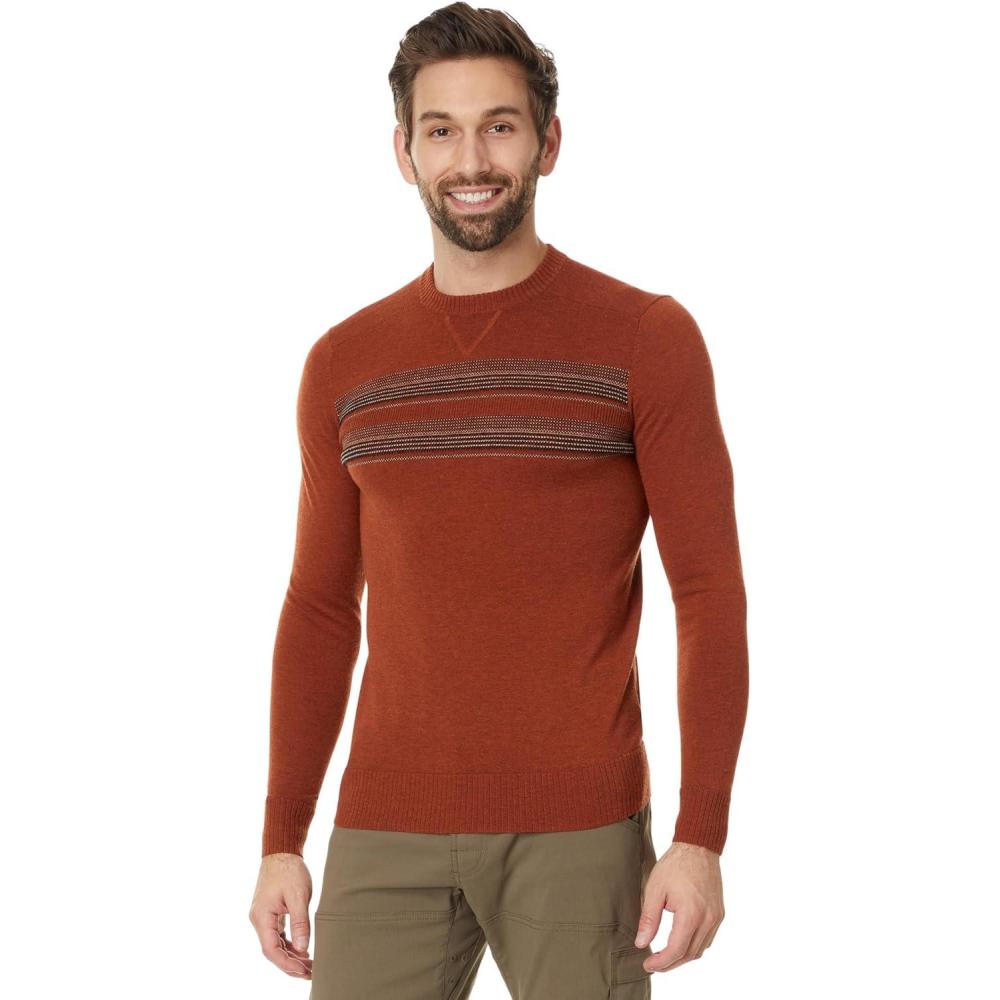 image:imageSmartwool Mens Sparwood Stripe Crew SweaterPicantecharcoal