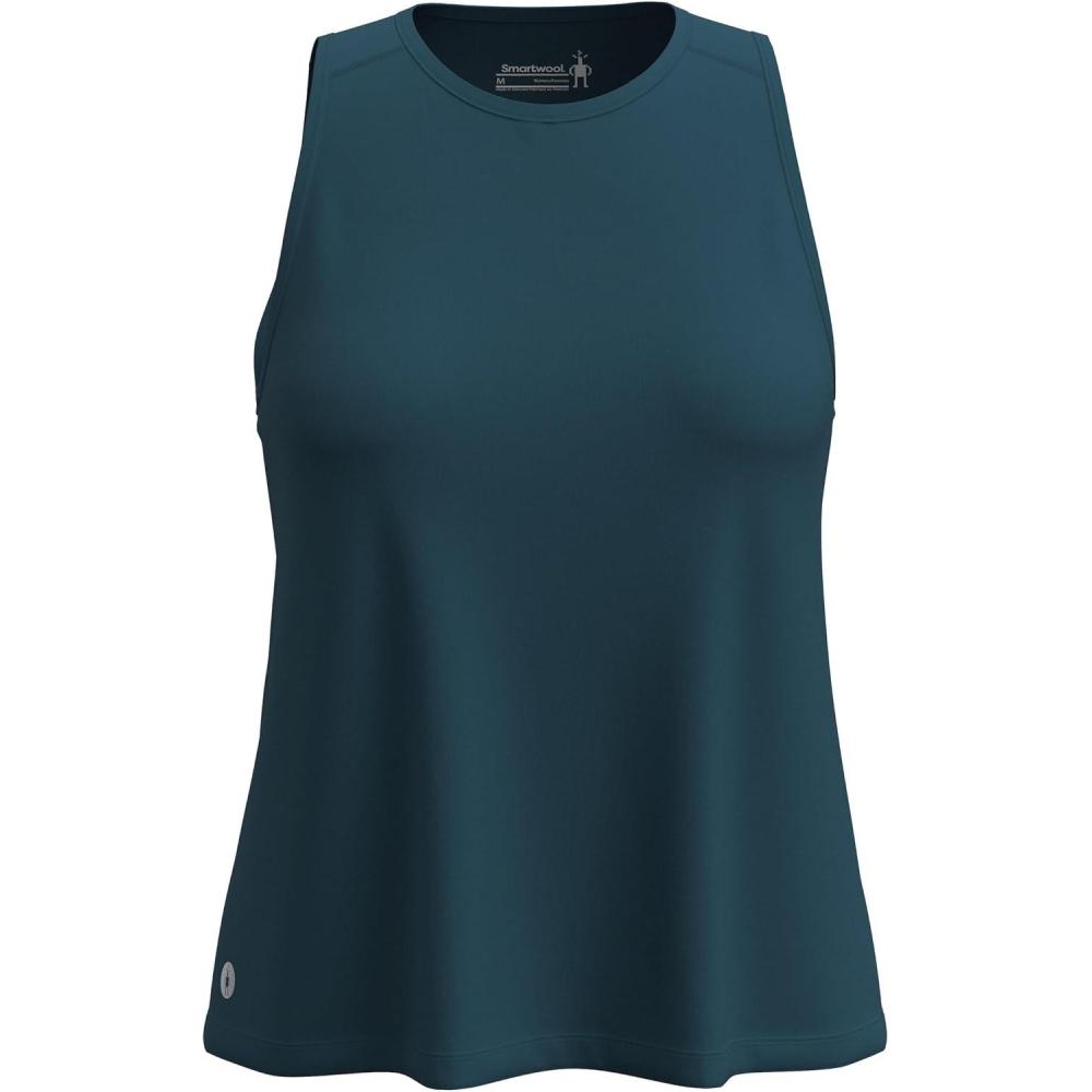 image:imageSmartwool Womens Active Ultralite High Neck TankTwilight Blue