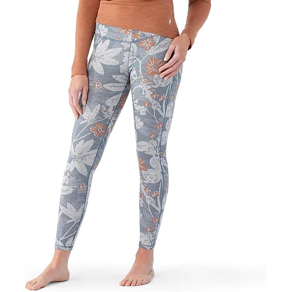 image:imageSmartwool Womens Classic Thermal Merino Base Layer BottomWinter Sky Floral