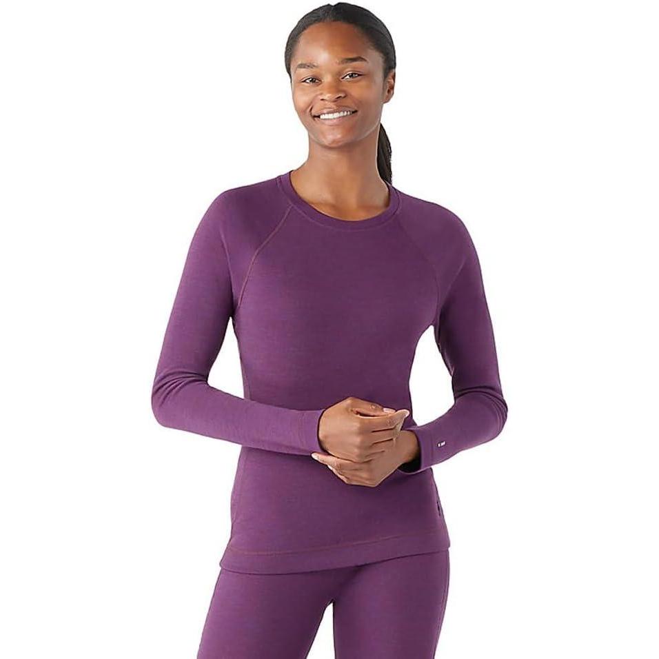 image:imageSmartwool Womens Classic Thermal Merino Base Layer CrewPurple Iris Heather