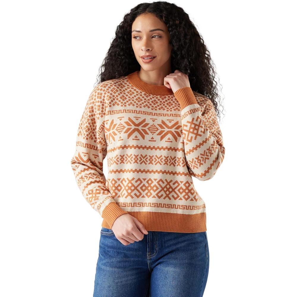 image:imageSmartwool Womens Edgewood Heritage Crew SweaterTerracotta
