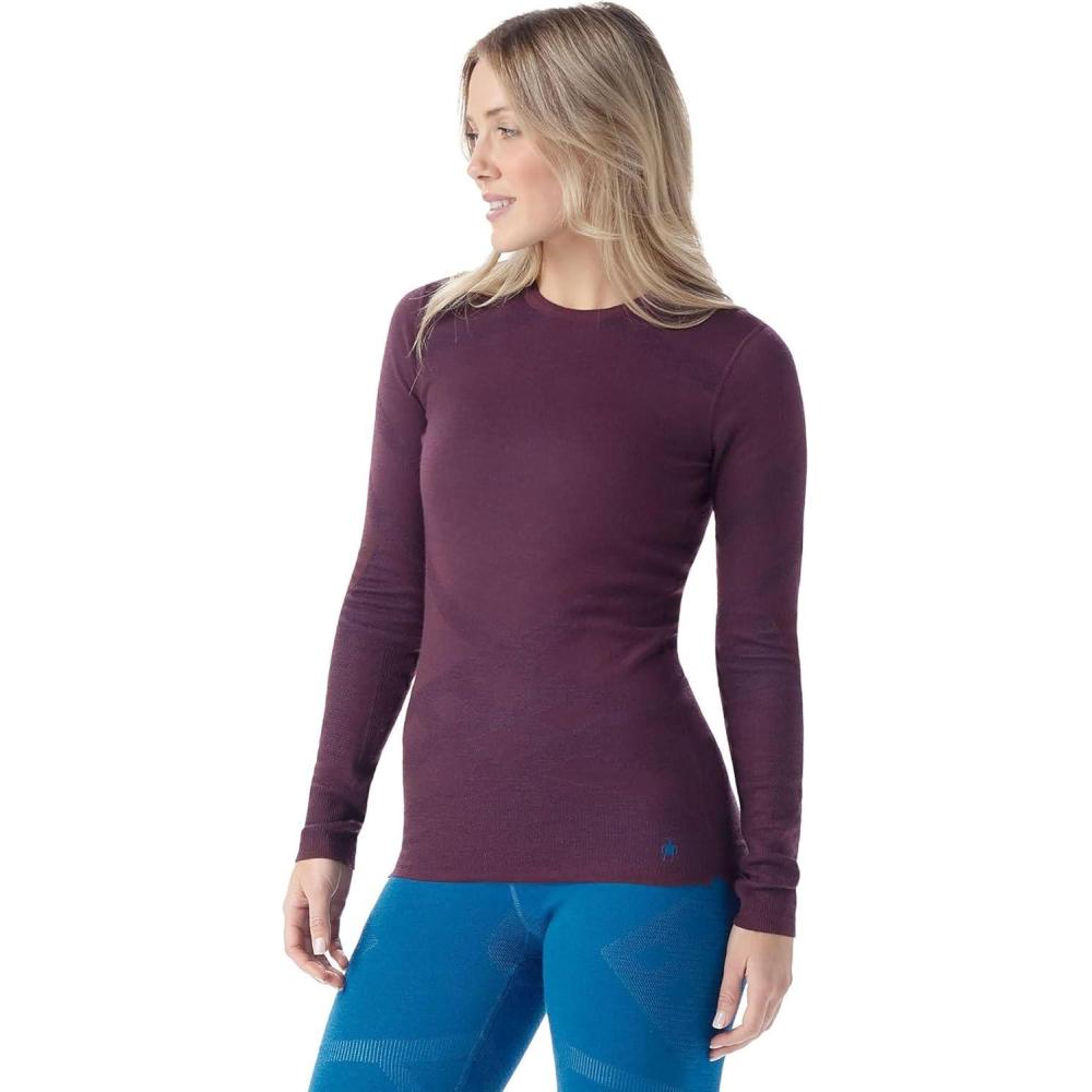 image:imageSmartwool Womens Intraknit Merino 200 CrewEggplantnival Blue