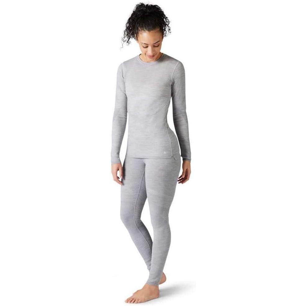 image:imageSmartwool Womens Intraknit Merino 200 CrewLight Gray Heatherwhite