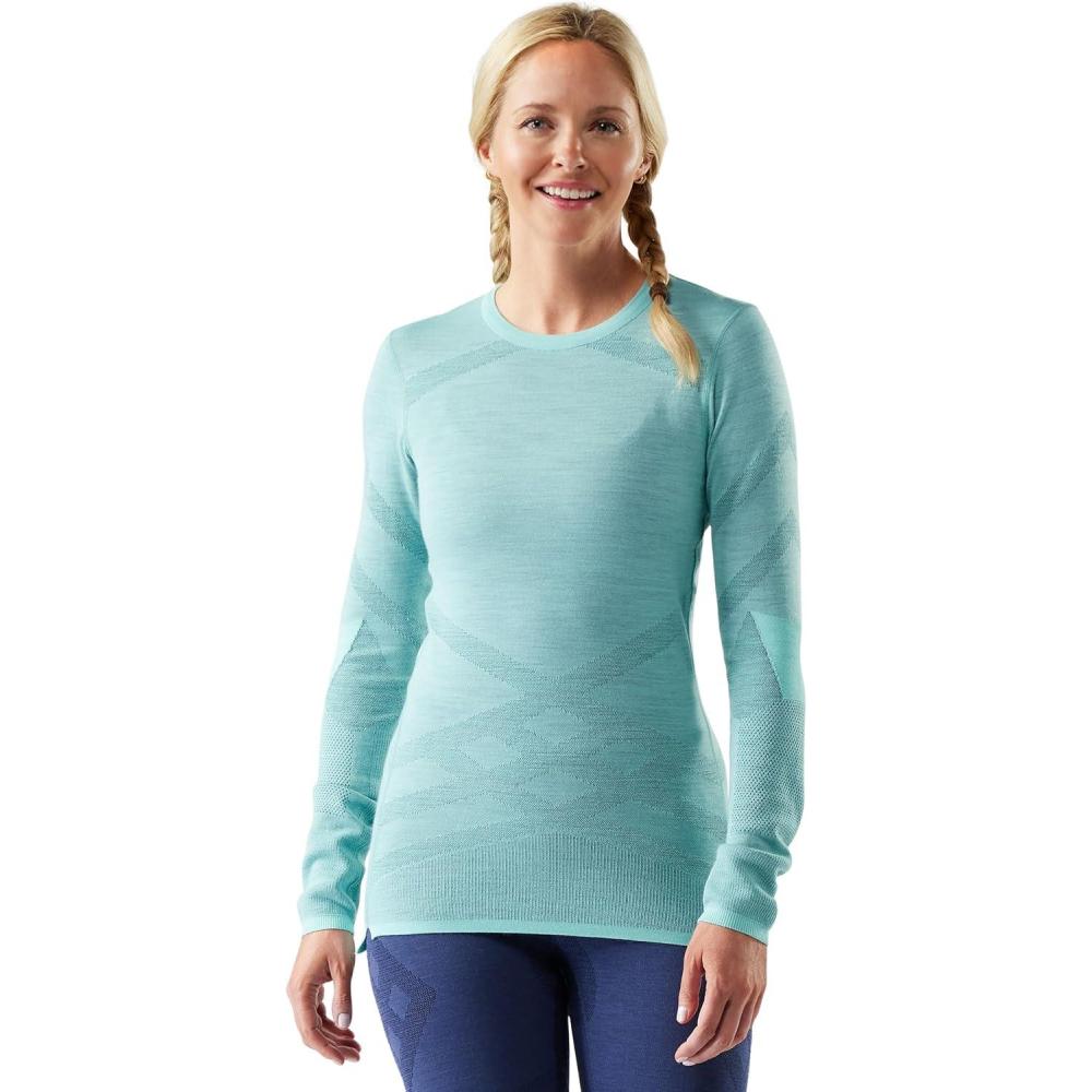 image:imageSmartwool Womens Intraknit Merino 200 CrewPacific Bluenightfall Blue