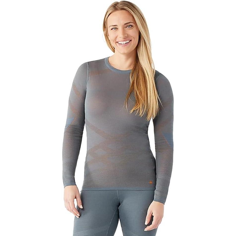 image:imageSmartwool Womens Intraknit Merino 200 CrewPewter Bluemarmalade