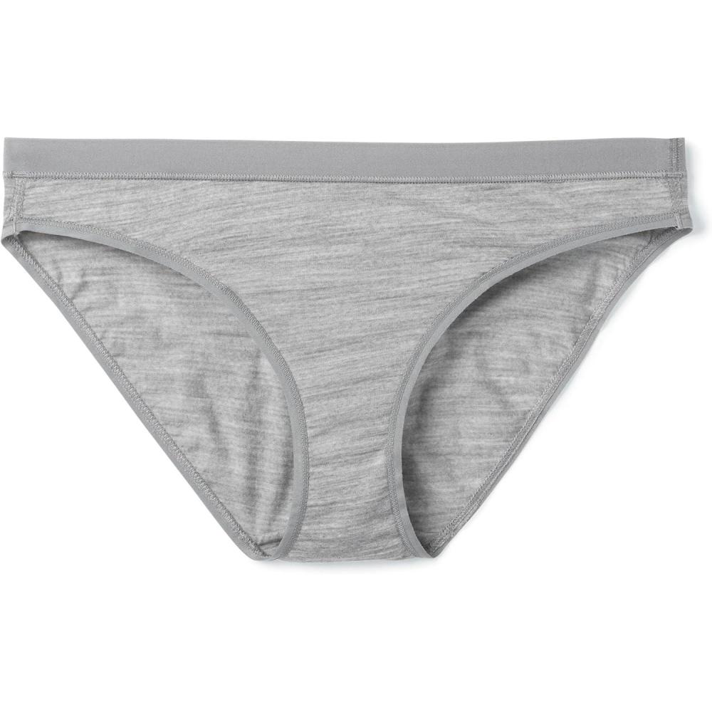 image:imageSmartwool Womens Merino Bikini Boxed Breathable Merino Wool Jersey Underwear for EverydayLight Gray Heather
