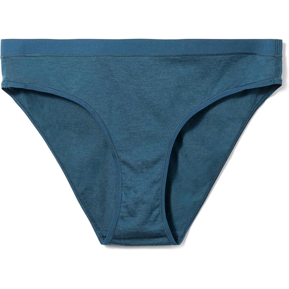 image:imageSmartwool Womens Merino Bikini Boxed Breathable Merino Wool Jersey Underwear for EverydayTwilight Blue