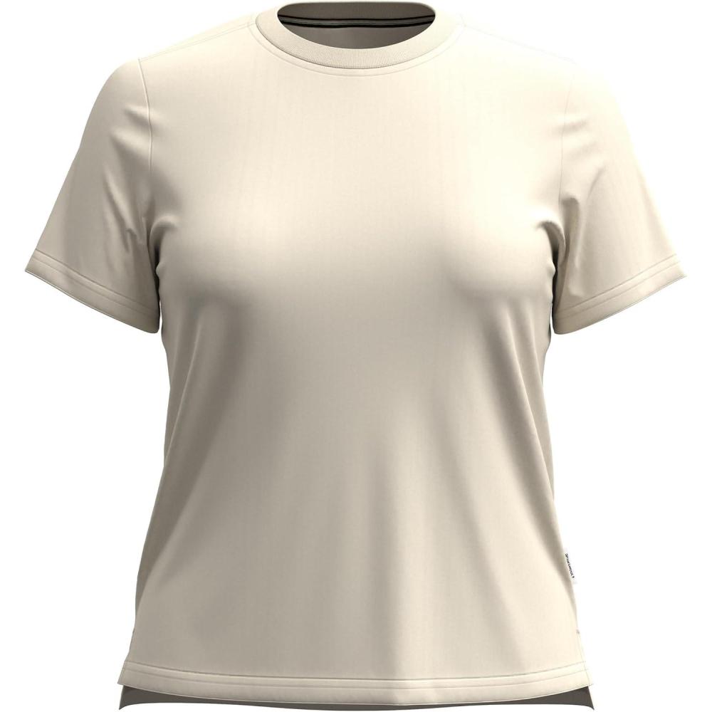 image:imageSmartwool Womens Merino Wool Perfect Crew Short Sleeve TeeAlmond