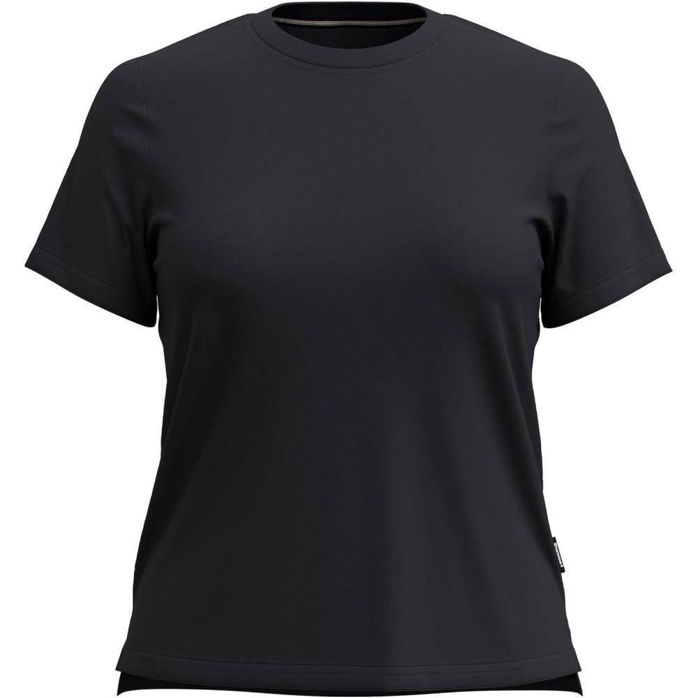image:imageSmartwool Womens Merino Wool Perfect Crew Short Sleeve TeeBlack