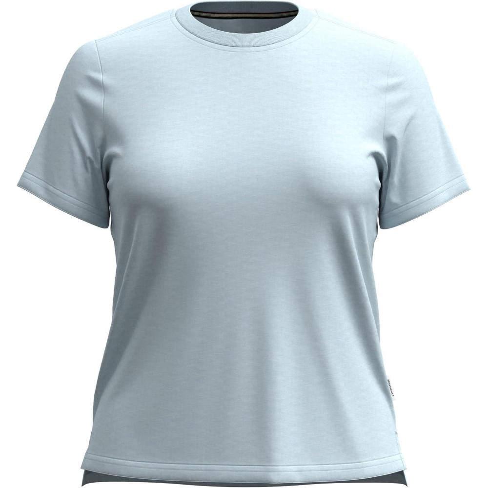 image:imageSmartwool Womens Merino Wool Perfect Crew Short Sleeve TeeWinter Sky Heather