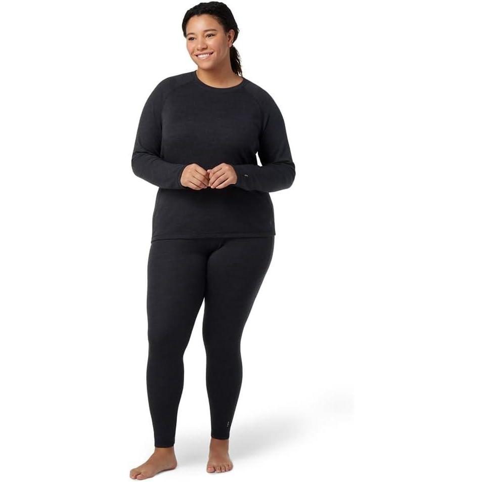 image:imageSmartwool Womens Plus Size Classic Thermal Merino Base Layer CrewCharcoal Heather