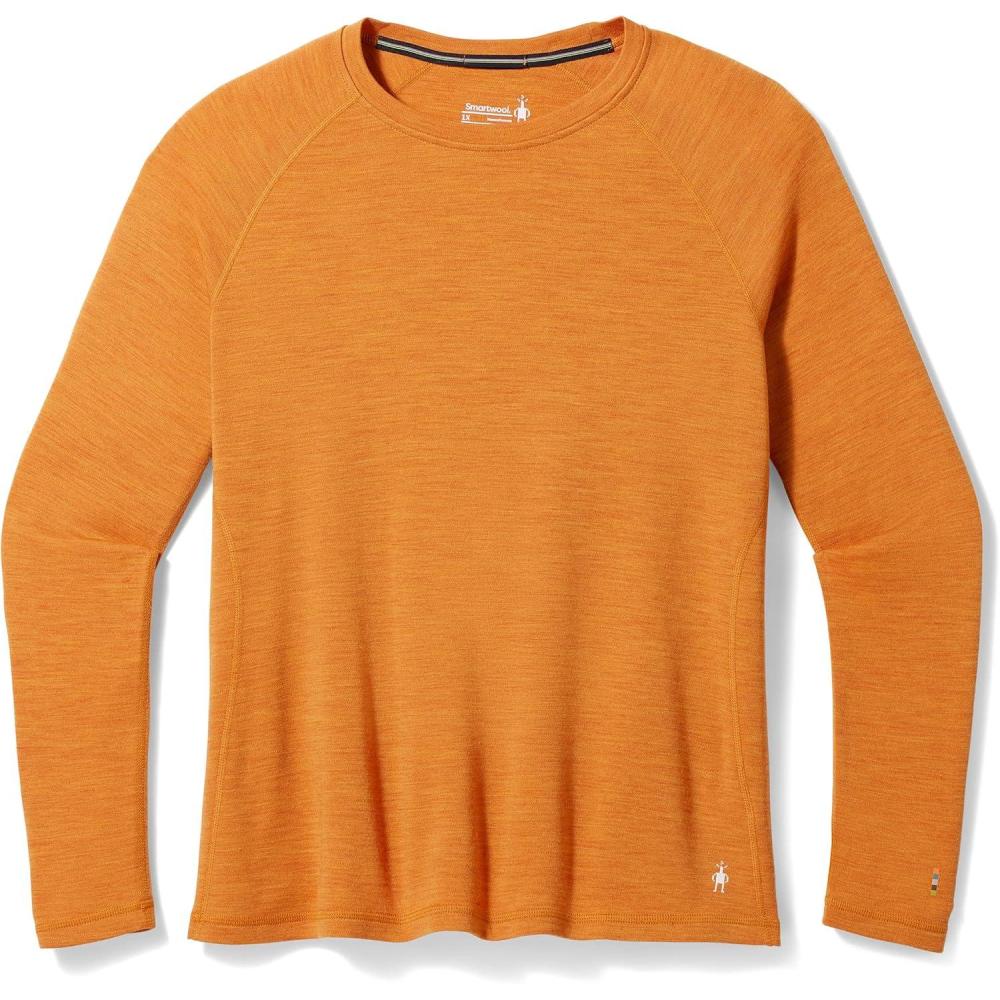 image:imageSmartwool Womens Plus Size Classic Thermal Merino Base Layer CrewMarmalade Heather