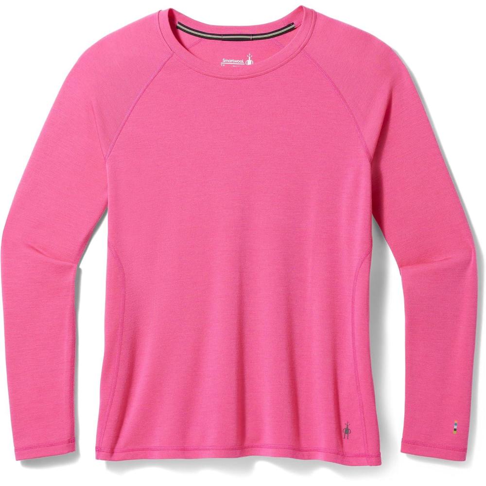 image:imageSmartwool Womens Plus Size Classic Thermal Merino Base Layer CrewPower Pink