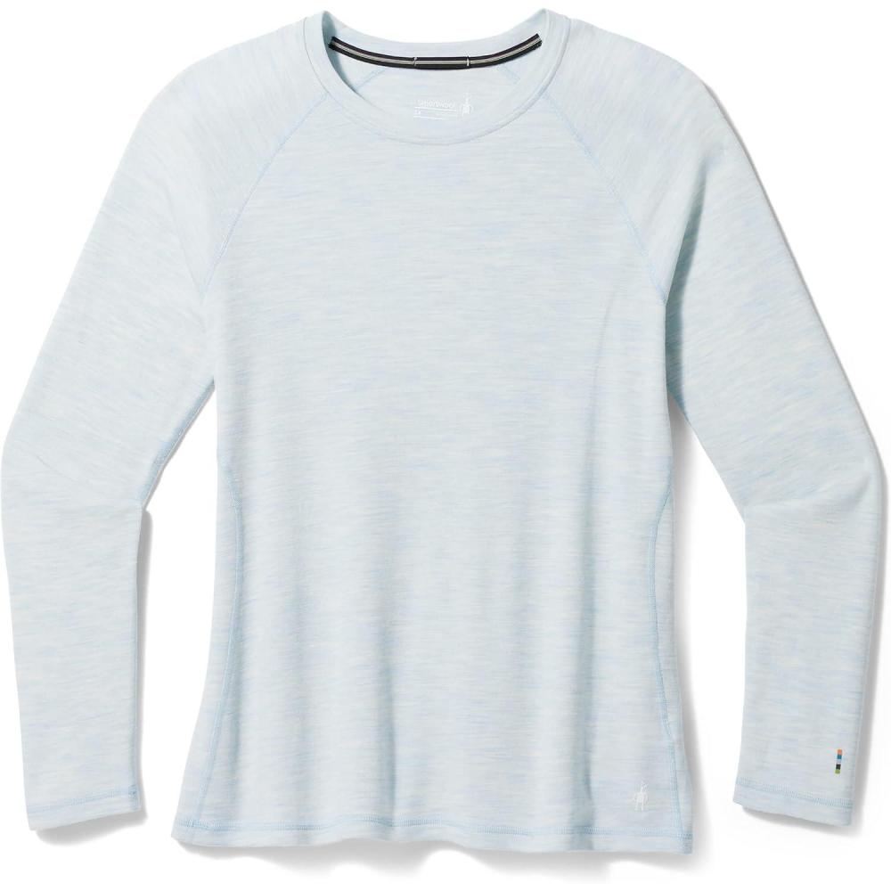 image:imageSmartwool Womens Plus Size Classic Thermal Merino Base Layer CrewWinter Sky Heather