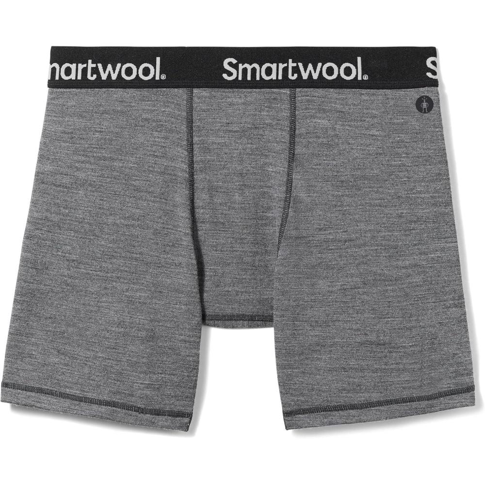 image:imageSmartwool mens Active Boxer Brief BoxedMedium Gray Heather