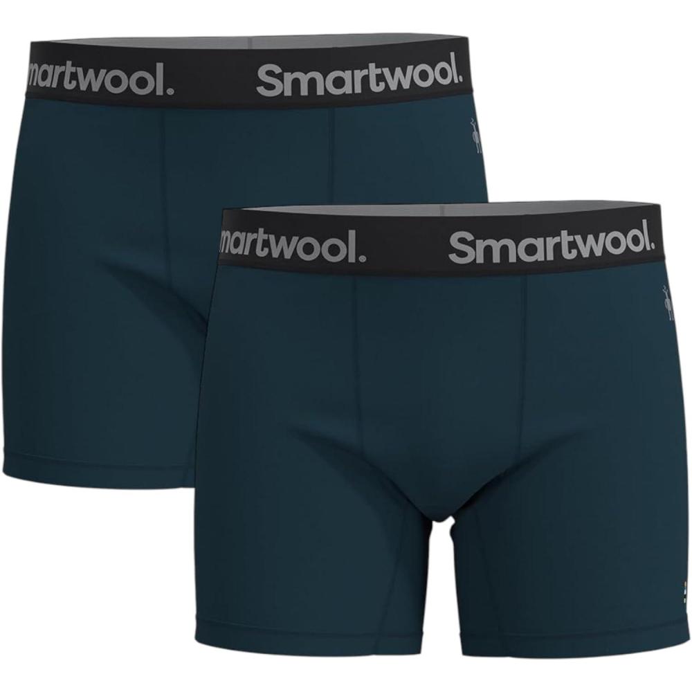 image:imageSmartwool mens Active Boxer Brief BoxedTwilight Blue2pk