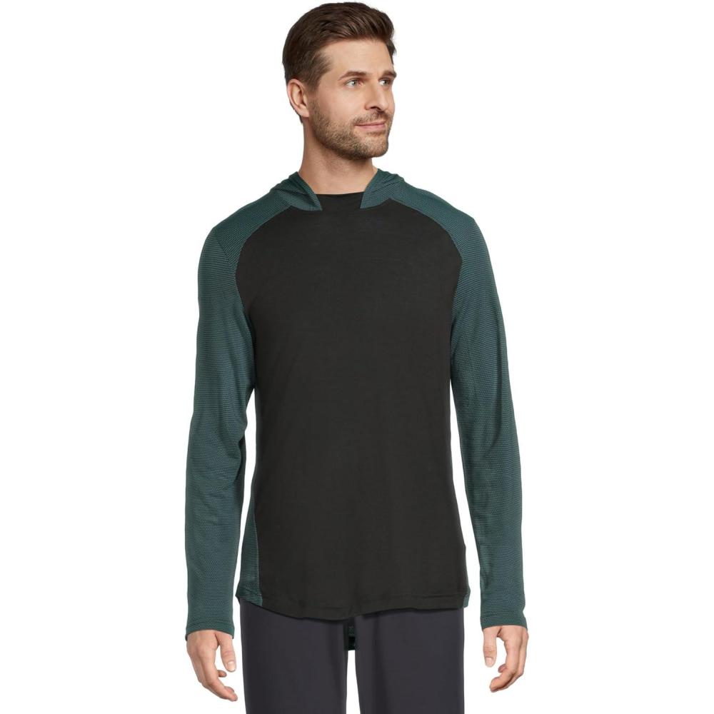 image:imageSmartwool mens Active Mesh HoodieEvergreenblack