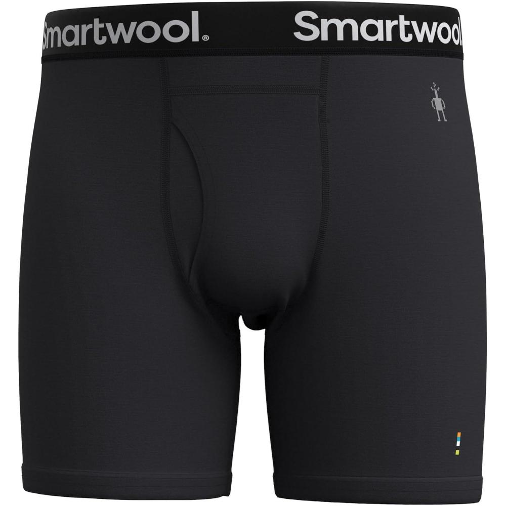 image:imageSmartwool mens Merino Boxer Brief BoxedBlack