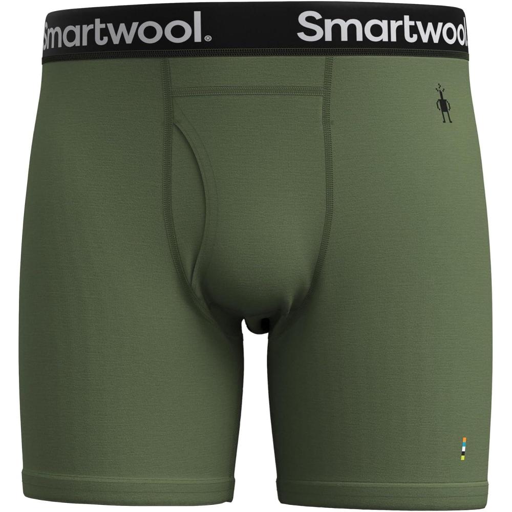 image:imageSmartwool mens Merino Boxer Brief BoxedFern Green