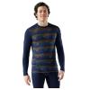 image:imageSmartwool Mens Classic Thermal Merino Wool Base Layer CrewDeep Navy Geo Peaks