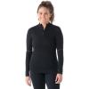image:imageSmartwool Womens Intraknit Thermal Max Merino Base Layer 14 ZipBlack