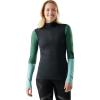 image:imageSmartwool Womens Intraknit Thermal Merino Base Layer Colorblock 14 ZipCharcoal