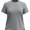 image:imageSmartwool Womens Merino Wool Perfect Crew Short Sleeve TeeLight Gray Heather