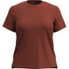 image:imageSmartwool Womens Merino Wool Perfect Crew Short Sleeve TeePecan Brown