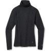 image:imageSmartwool Womens Thermal Merino Rib TurtleneckCharcoal Heather