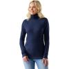 image:imageSmartwool Womens Thermal Merino Rib TurtleneckNightfall Bluedeep Navy