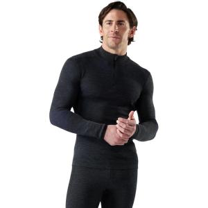 SmartWool Mens Intraknit Thermal Merino Base Layer 1/4 Zip(Charcoal/Nightfall Blue)