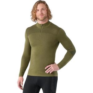 SmartWool Mens Intraknit Thermal Merino Base Layer 1/4 Zip(Winter Moss)
