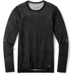 SmartWool Men’s Intraknit Thermal Merino Base Layer Crew(Black-white)