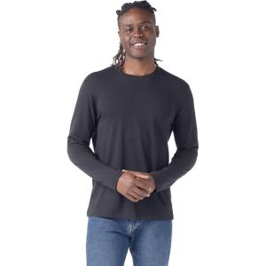 SmartWool Mens Perfect Crew Long Sleeve Tee(Black)