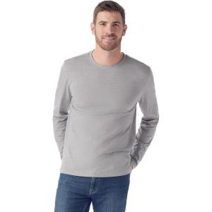 SmartWool Mens Perfect Crew Long Sleeve Tee(Light Gray Heather)