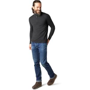 SmartWool Mens Sparwood 1/2 Zip Sweater(Charcoal Heather 2)